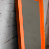 Mirror with acrylic edge - Vibrant Orange
